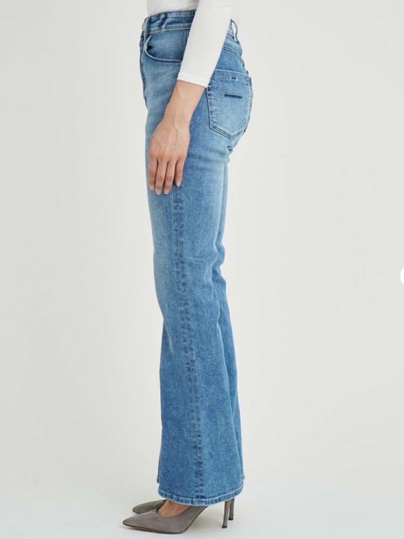 YANUKフィギーライトブルーブーツカット　サイズ25 ヤヌーク⭐️美品⭐️