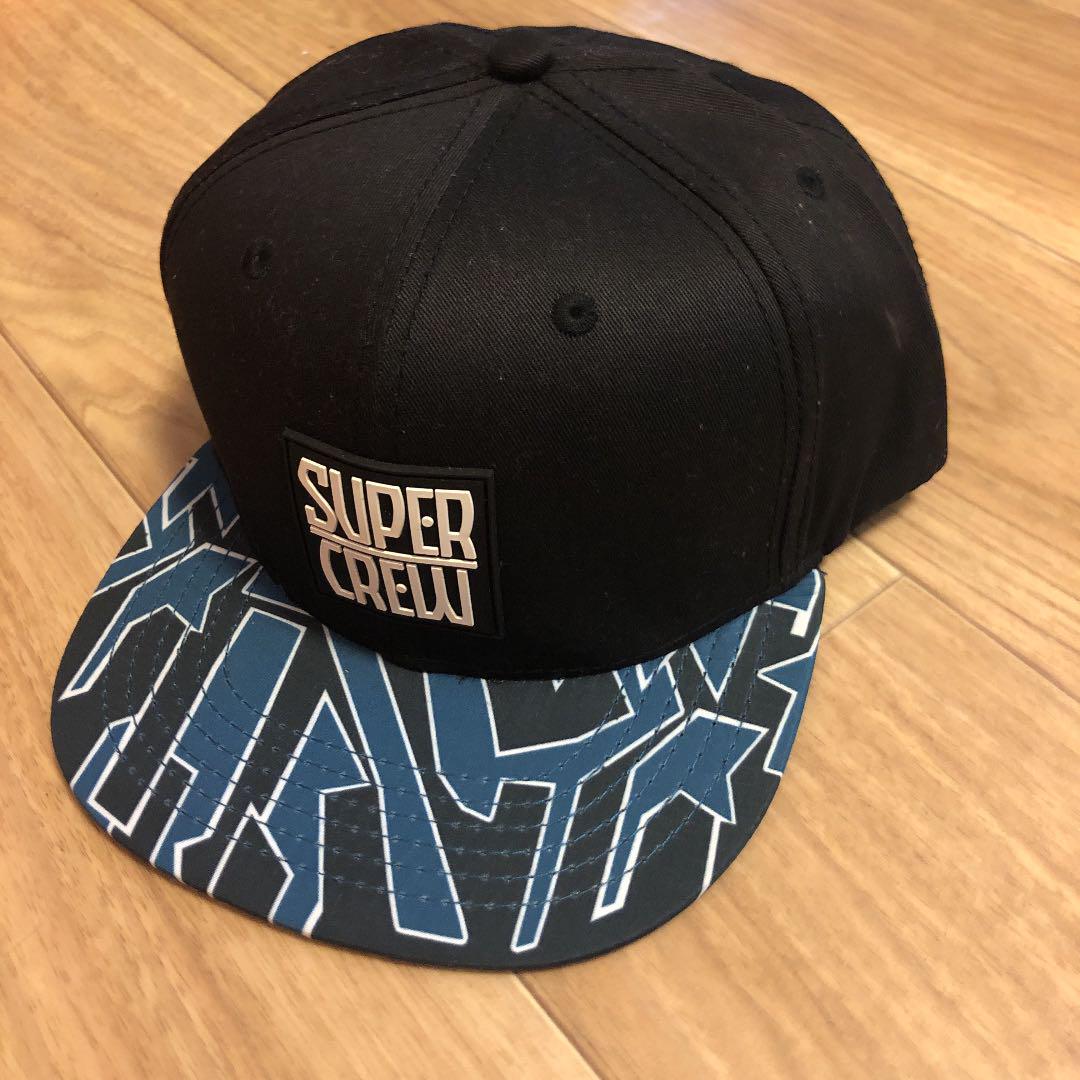 145 Super Crew 新品 ロゴ刺繍 ブラック キャップ セレブ愛用 メルカリ