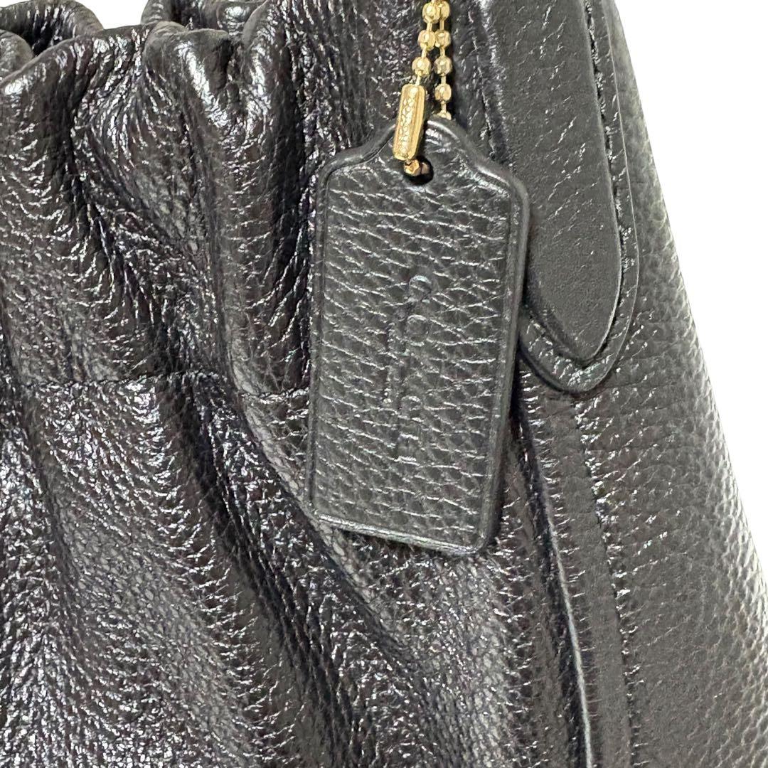 コーチ☆coach☆トートバッグ シボ革 ブラック 肩掛け レザー マヤ 本革 コーチ☆coach☆トートバッグ シボ革 ブラック 肩掛け レザー マヤ 本革