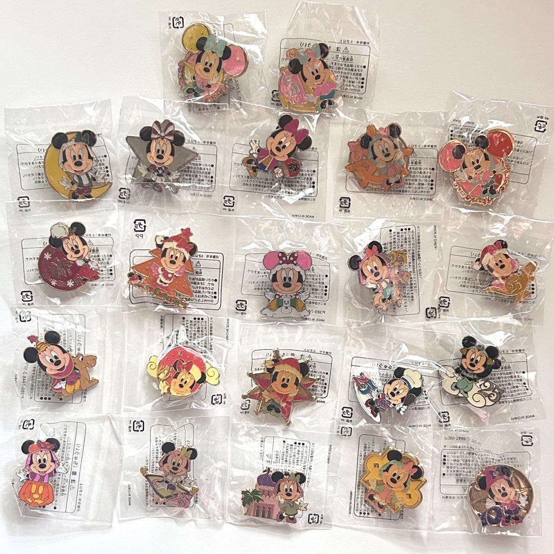 ディズニーシー アブーズバザール ミニーマウス ピンバッジ ピンズ 22点 ディズニーシー アブーズバザール ミニーマウス ピンバッジ
