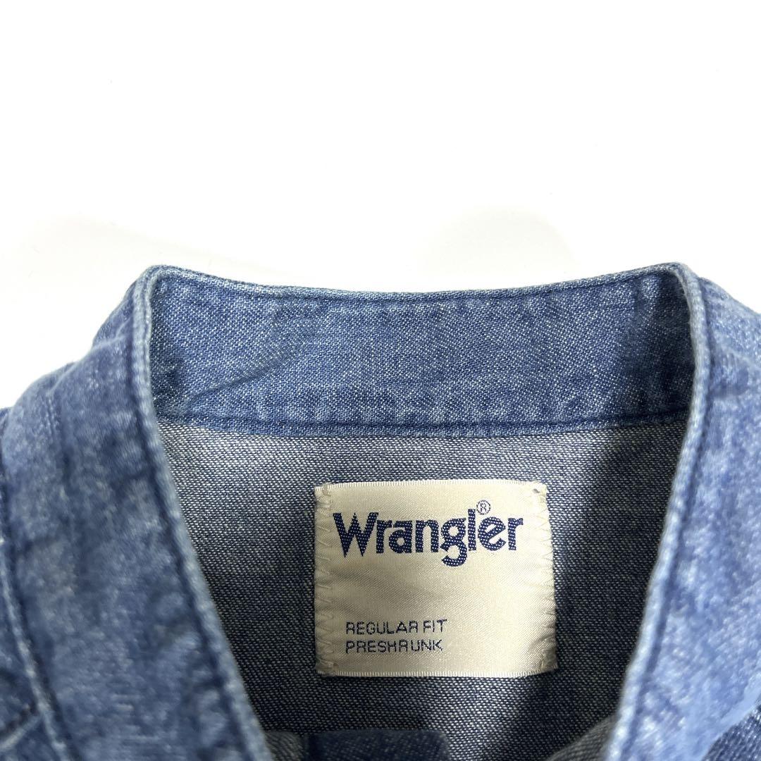 SHIPS シップス別注 Wrangler デニムワンピース バンドカラー