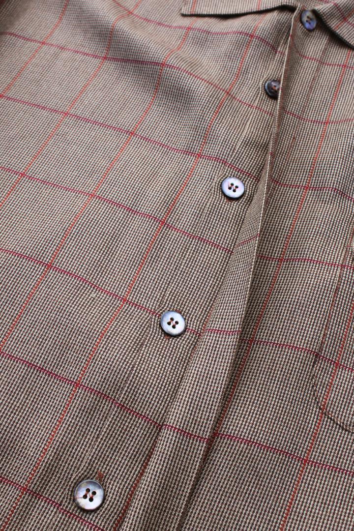 美品 古着 70年代 ヴィンテージ チェック シャツ アメリカ製 XL