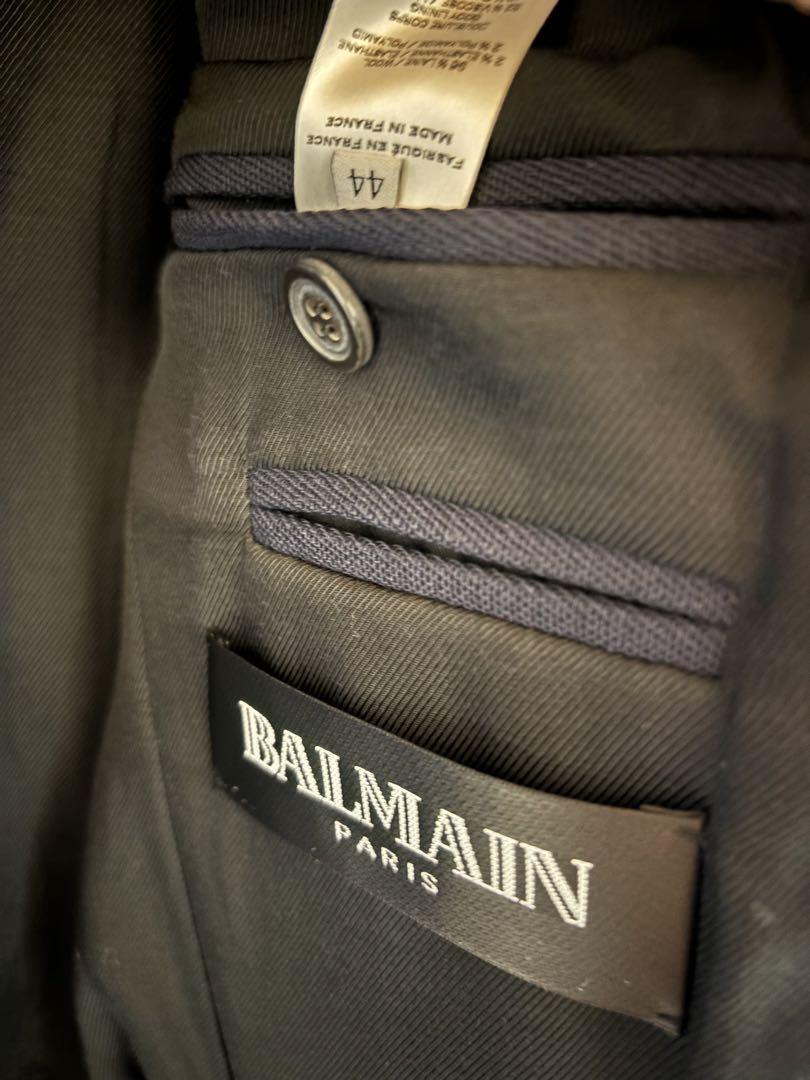 BALMAINHOMME 10AW ネイビー 1Bブレザー バルマン