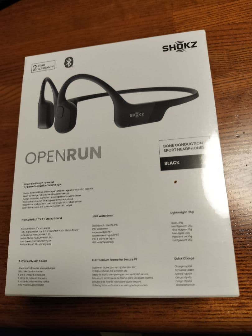SHOKZ OPENRUN 骨伝導イヤホン ブラック SHOKZ OPENRUN 骨伝導イヤホン ブラック