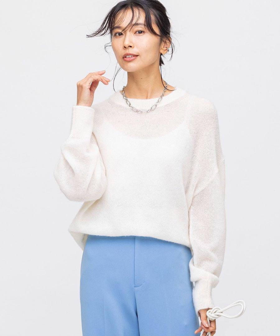 定価25080円　新品　23区　ファインモヘヤ クルーネック プルオーバー　M