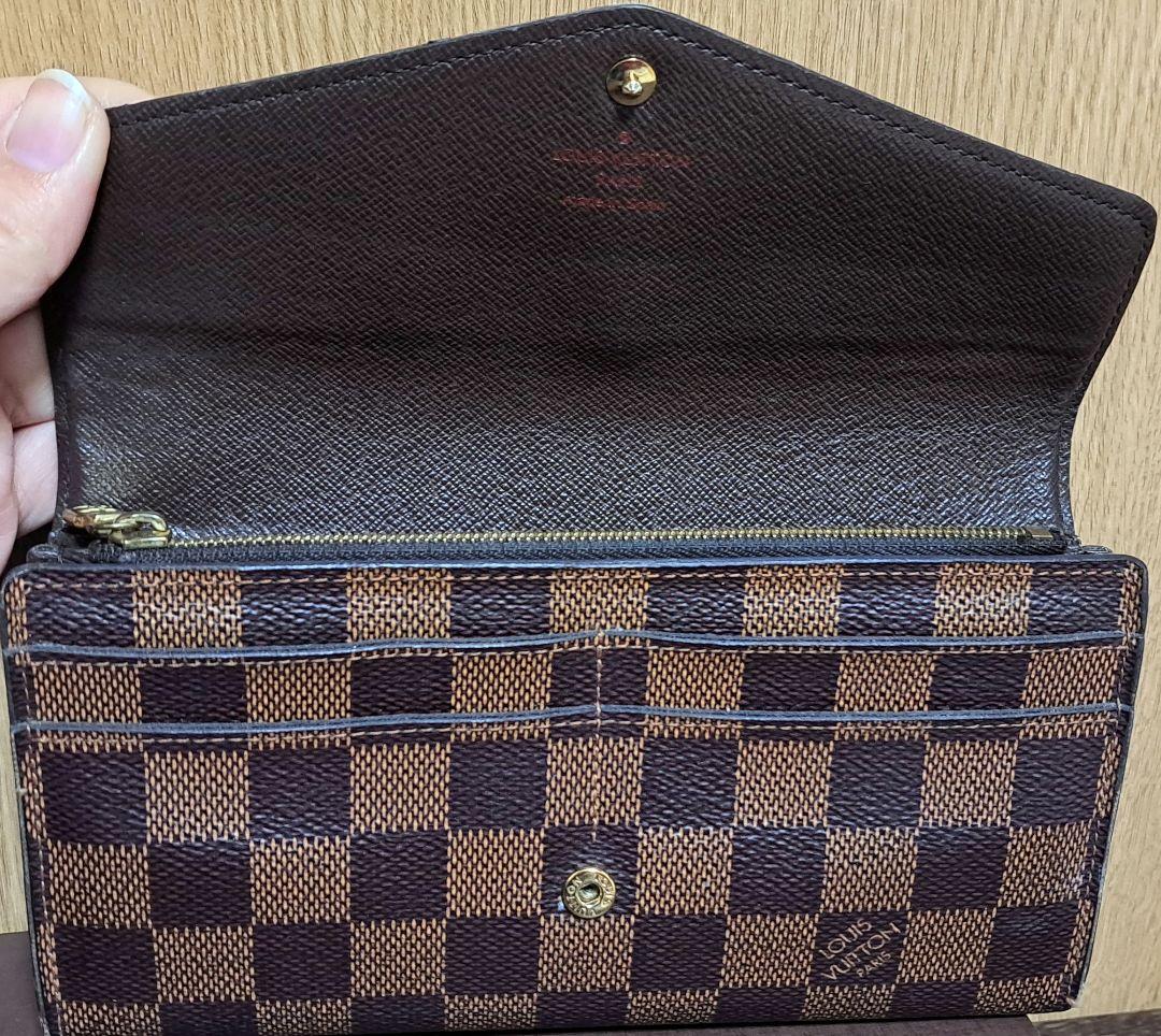 ヴィトン　長財布　ダミエ
