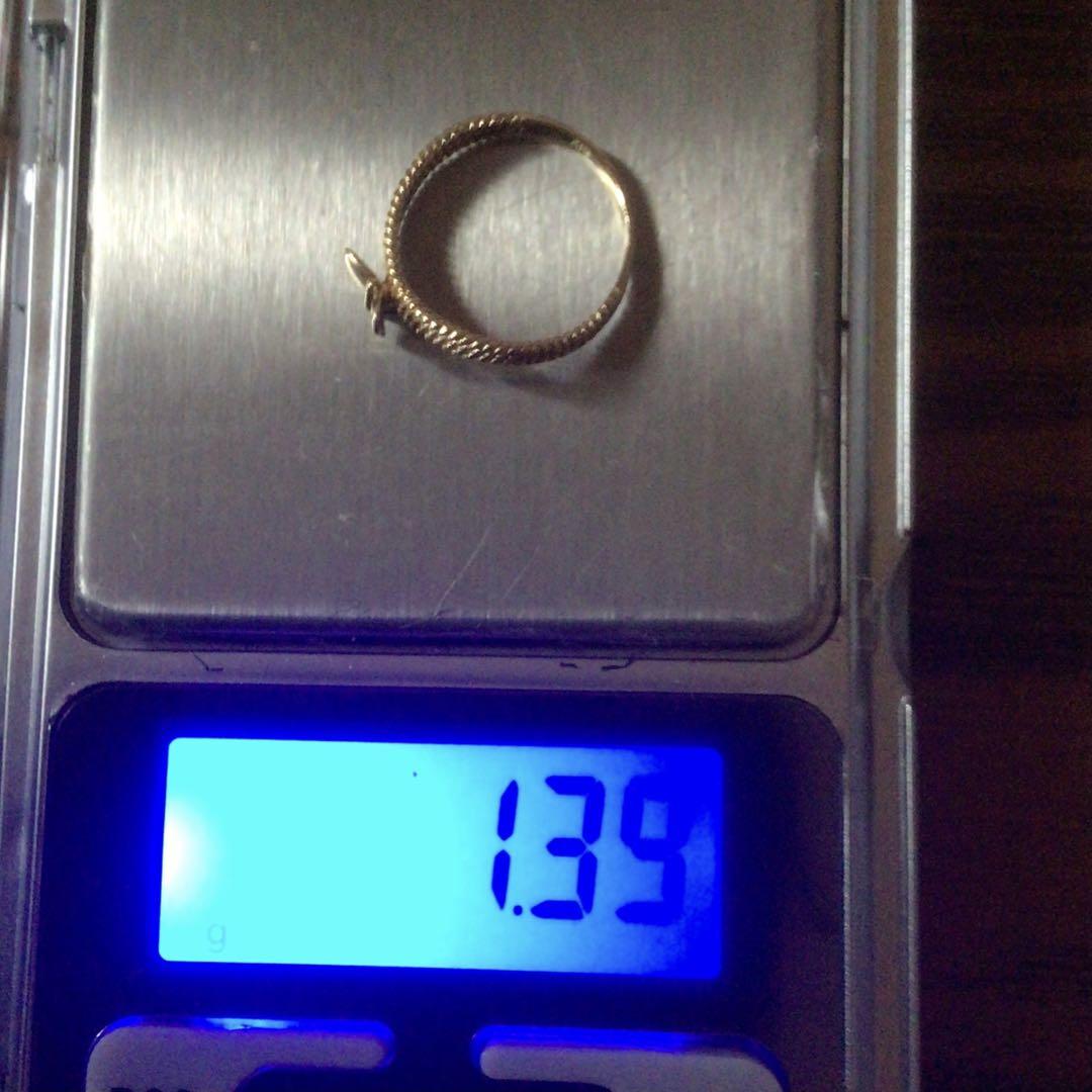 K18蝶のデザインリング