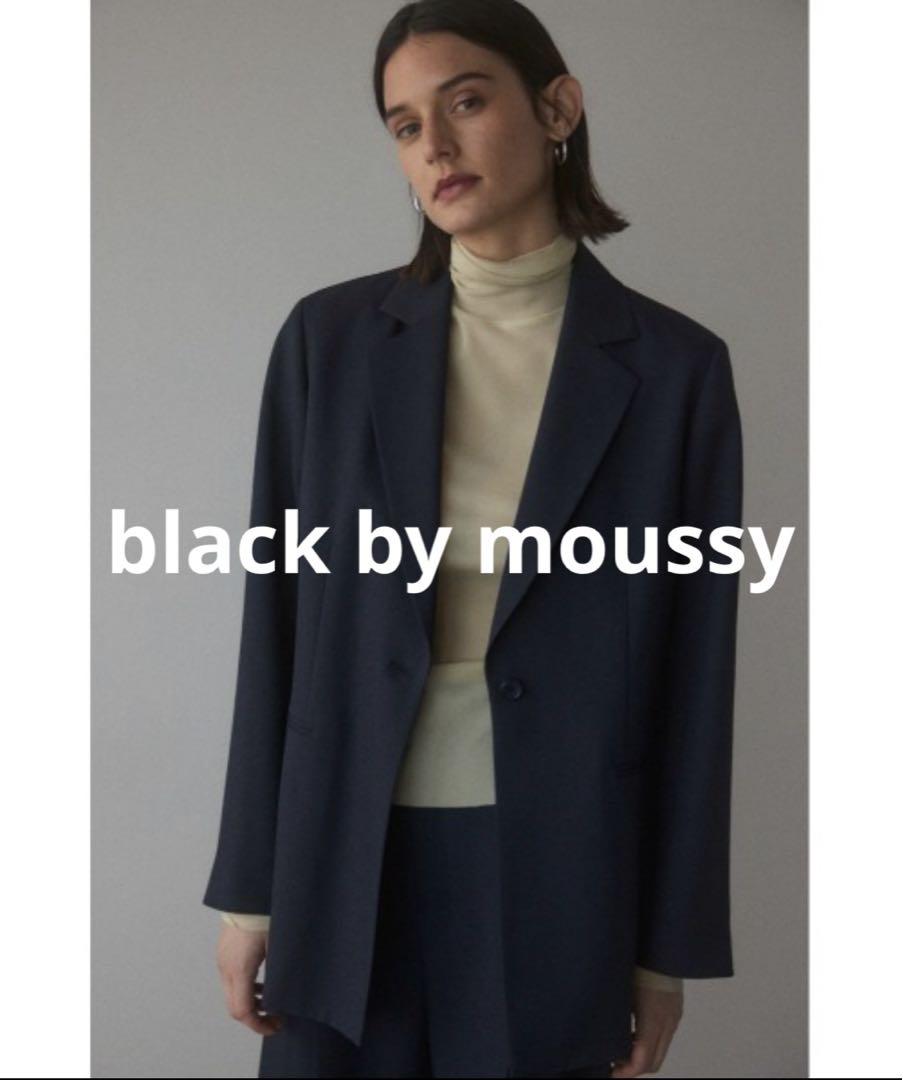black by moussy 定番 テーラードジャケット ネイビー