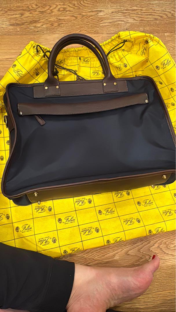 フェリージ人気型Felisi 新品未使用お値打ちビジネスバックネイビーブルー
