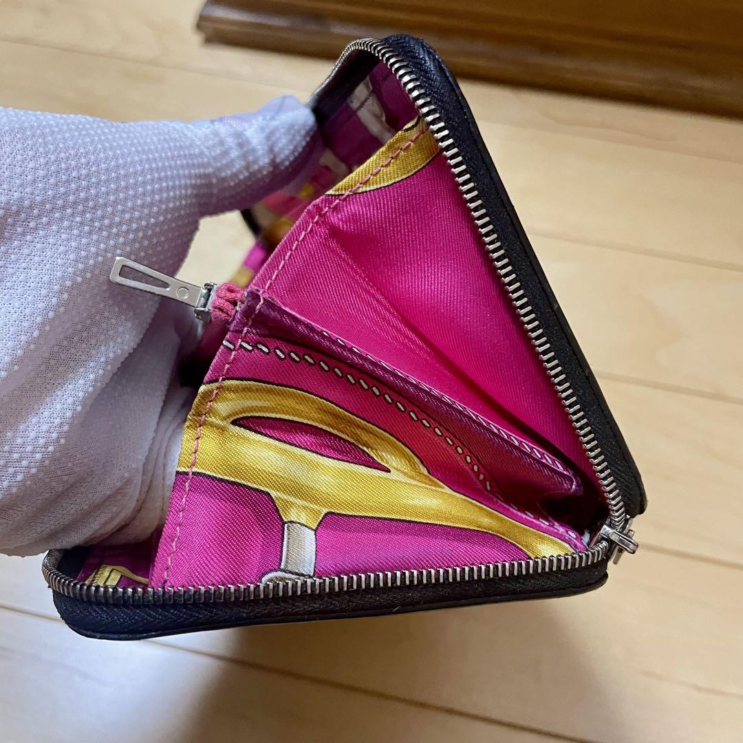 ○エルメス アザップロング シルクイン 長財布