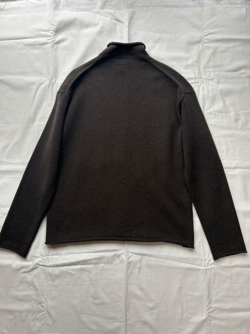 90s jil sander cashmere knit dark brown