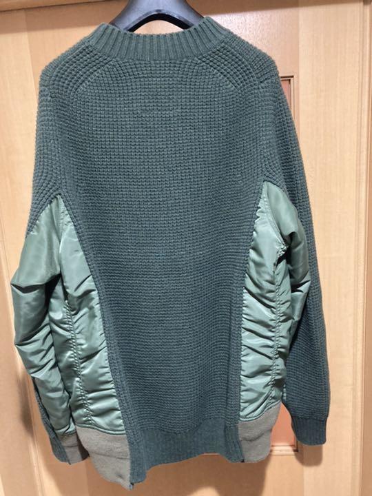 本日限定価格sacai セーター SCM-031 45uw9-m70473063357 MA-1 ニット 好評最新作