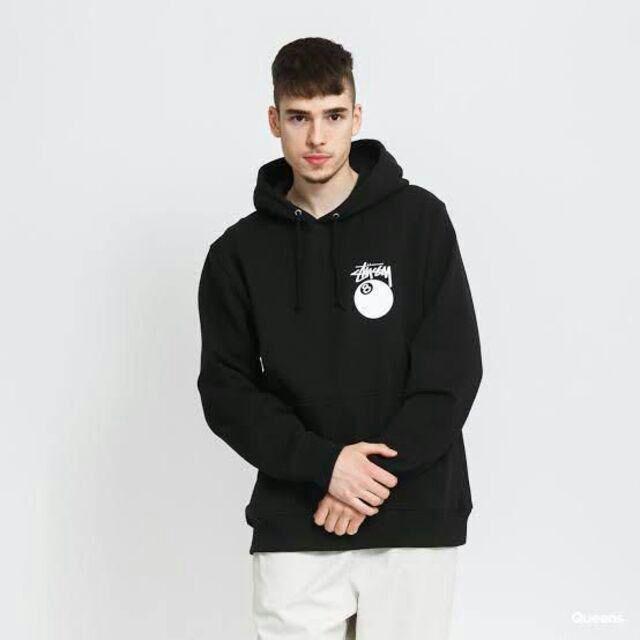 匿名配送STUSSY ステューシー 8ボール スウェット パーカー ブラック L