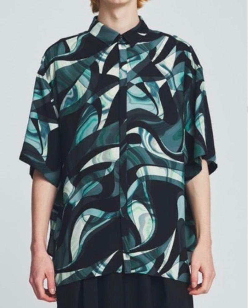 LiNoH リノー MARBLE PRINT S/S SHIRT サイズ 1