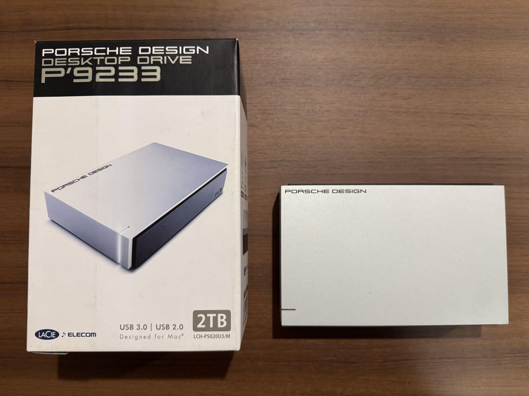 LACIE PORSCHE P'9233 2TB 外付けハードドライブ