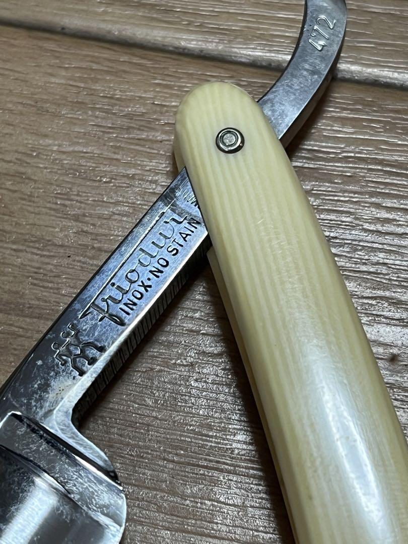 FEATHER SAFETY RAZOR 西洋剃刀 18CR-8NI ケース有（Shaving