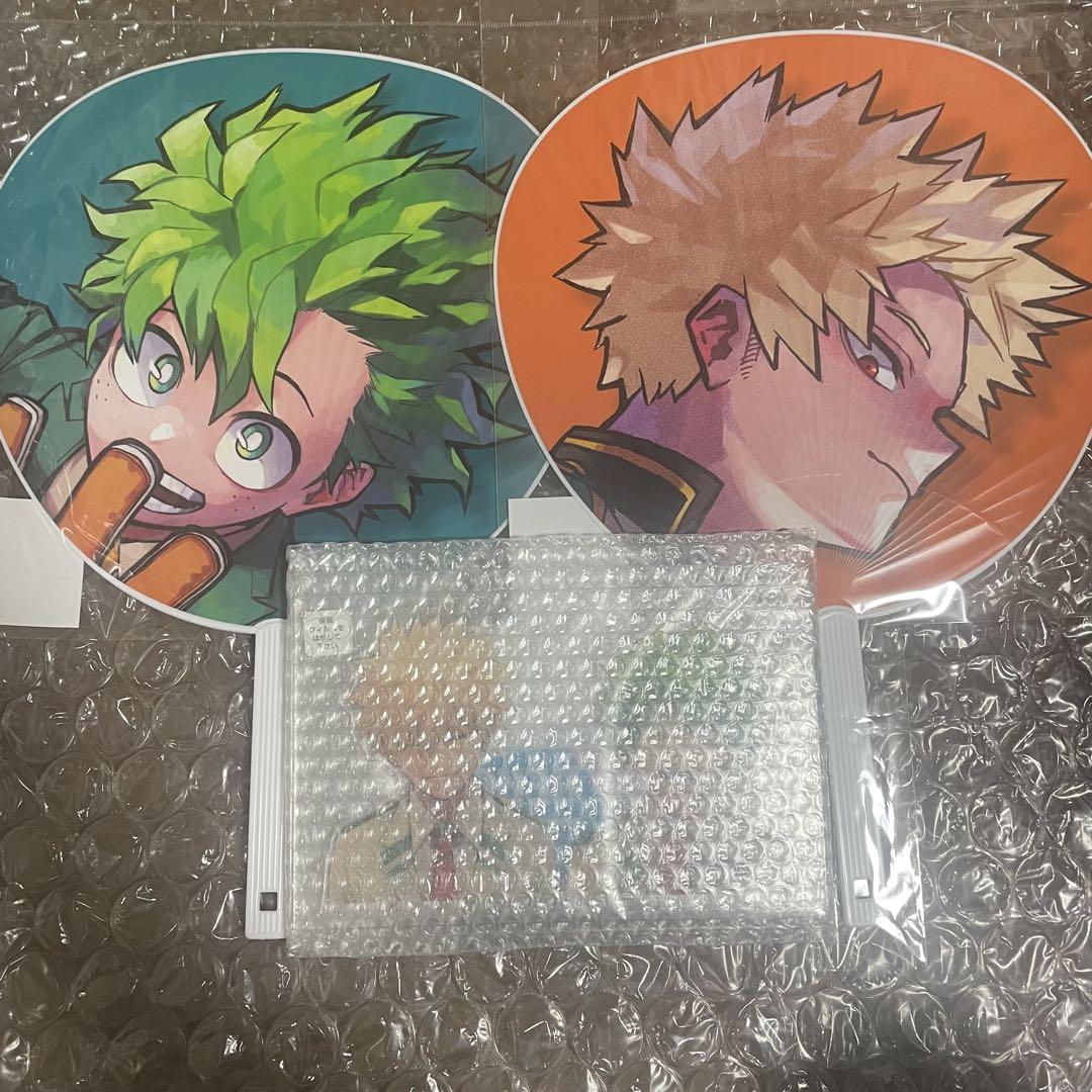 ヒロアカ 爆豪勝己 緑谷出久 アクスタ うちわ