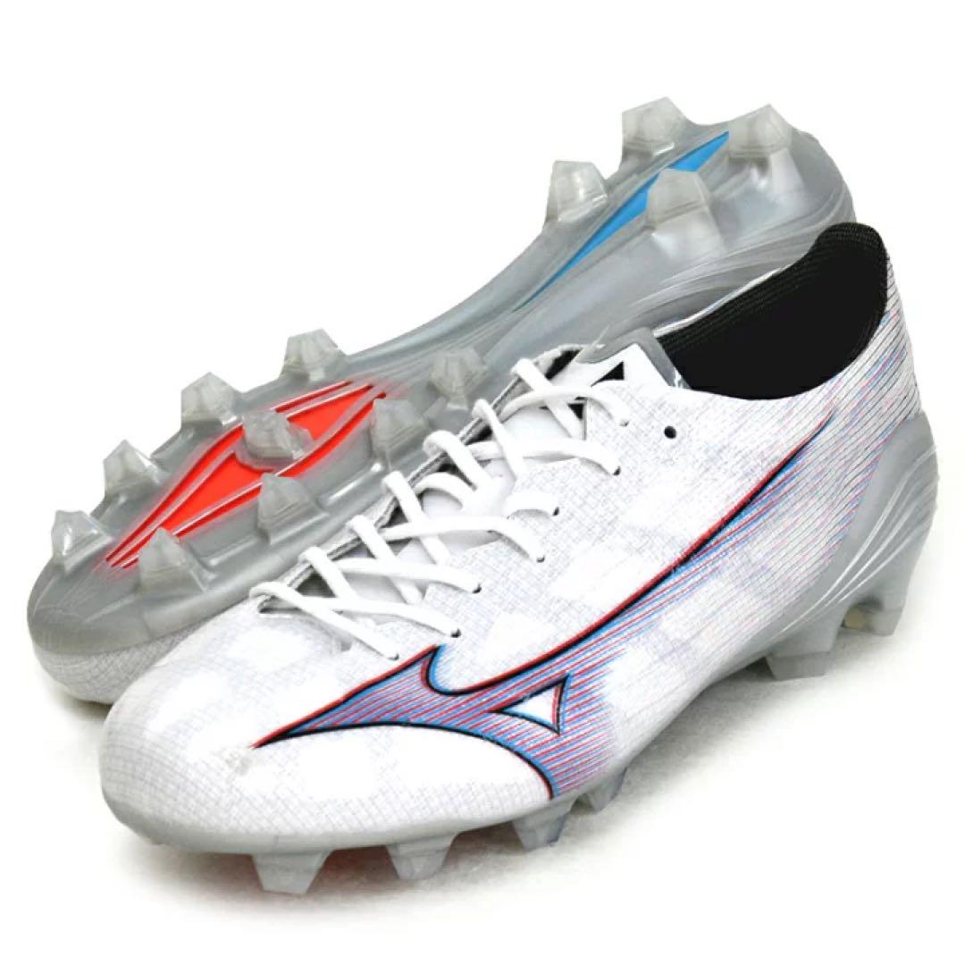 Mizuno Alpha サッカーシューズ ホワイト/レッド/ブルー - メルカリ
