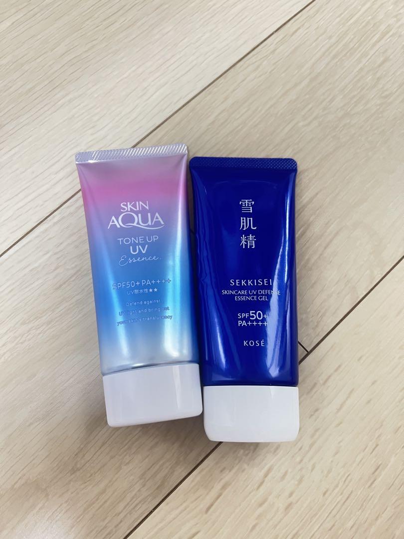スキンアクアトーンアップUVエッセンス 雪肌精UVエッセンスジェル