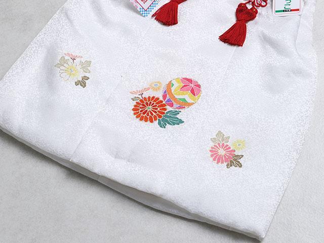 【新品】被布コート友禅柄 手毬や草花 七五三 三歳 日本製 02550 画像5