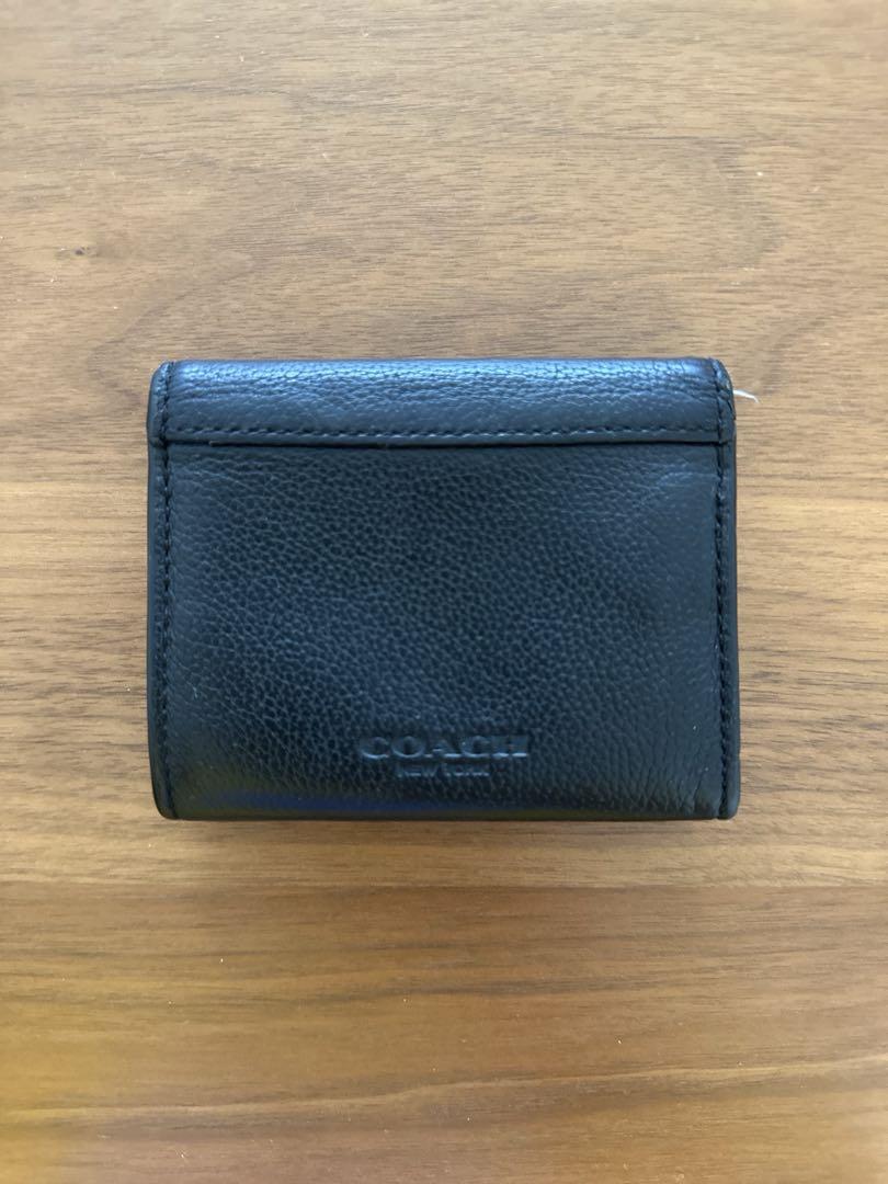 COACH レザー ブラック 二つ折り財布 5,500円