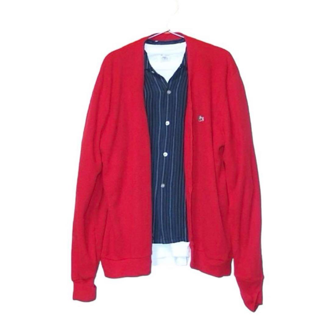▪️50's PRINCE ROYAL シャツ レーヨン ストライプ ボックス 青