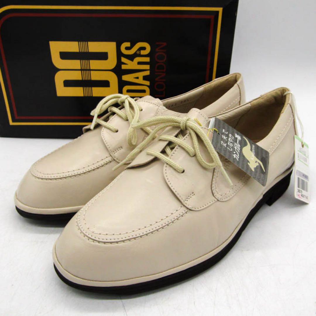 【未使用級】タグ付き DAKS ダックス コンフォートシューズ 本革 幅広 3E