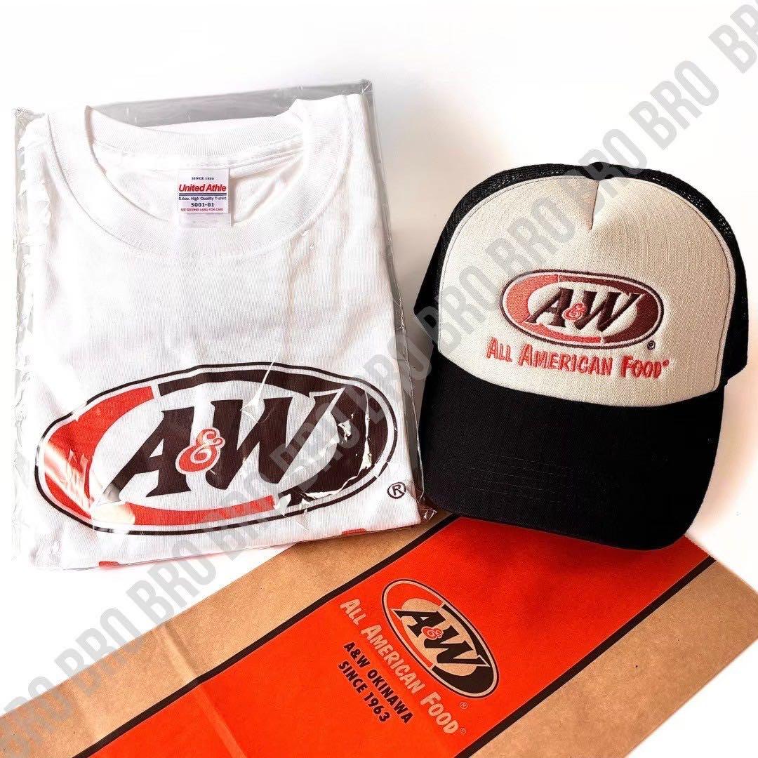 新品 A＆W キャップ トラッカーキャップ ブラック Tシャツ M 白 山田レン
