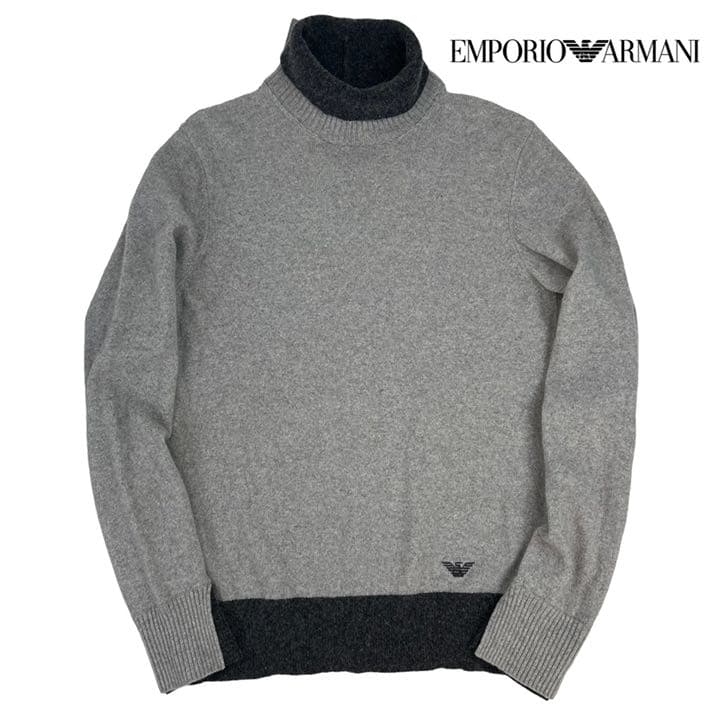 極美品 EMPORIO ARMANI タートルネックニット サイズ44(S相当) 【高い