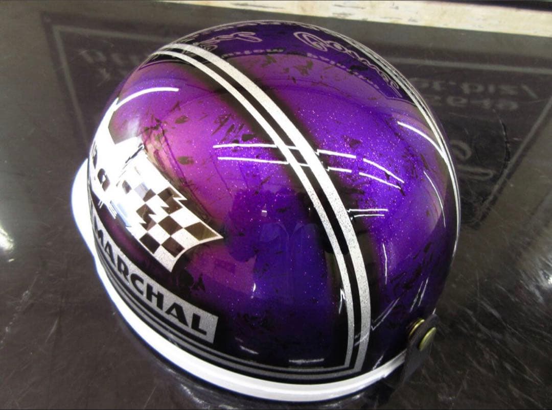 S.E.V. MARCHAL コルク半ヘルメット パープル S.E.V. MARCHAL コルク半ヘルメット パープル