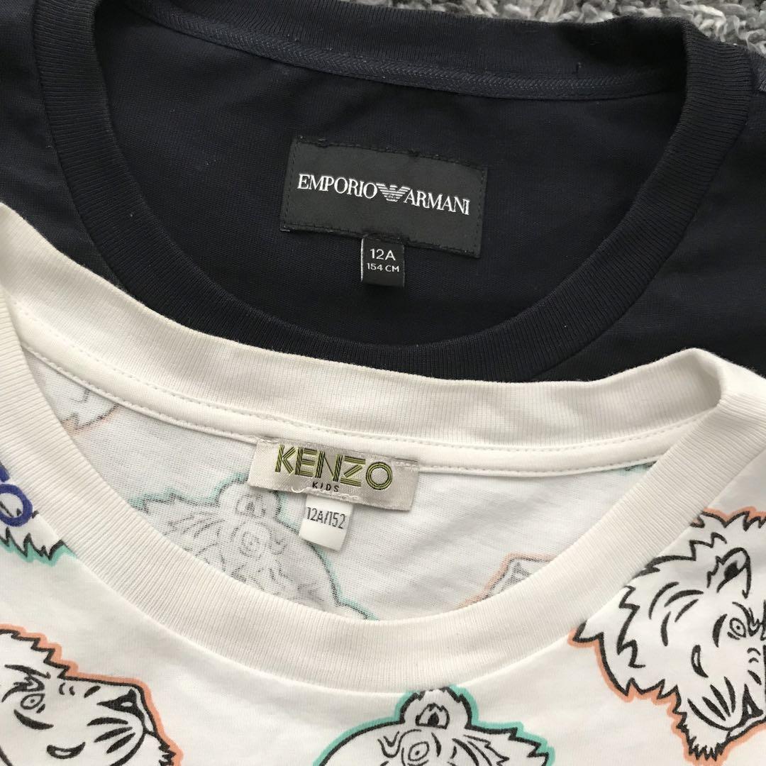 男の子　150cm  Tシャツ　まとめ売り　2点セット　KENZOタイガー 男の子 150cm お洋服 Tシャツ 2点セット アルマーニ KENZO