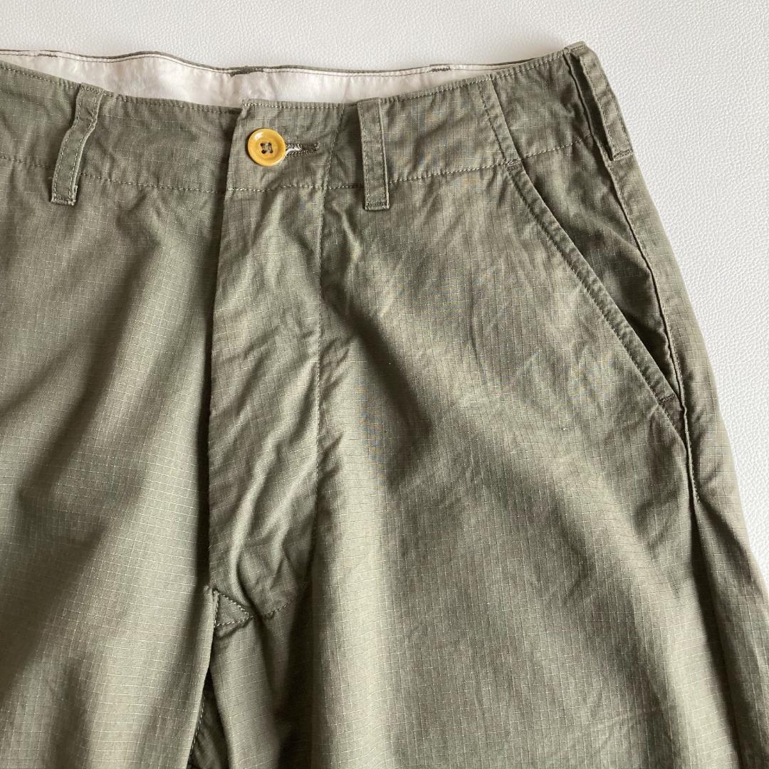【極美品】45R『リップストップの908チーゴパンツ』カーキ 現行品 春夏