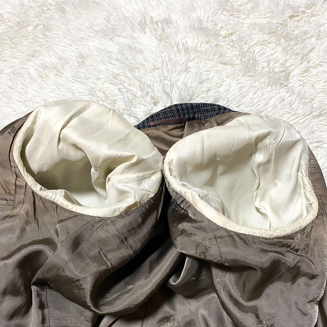 良品✨Burberry テーラード 丸善 別注 千鳥格子 ホースロゴ L メンズ