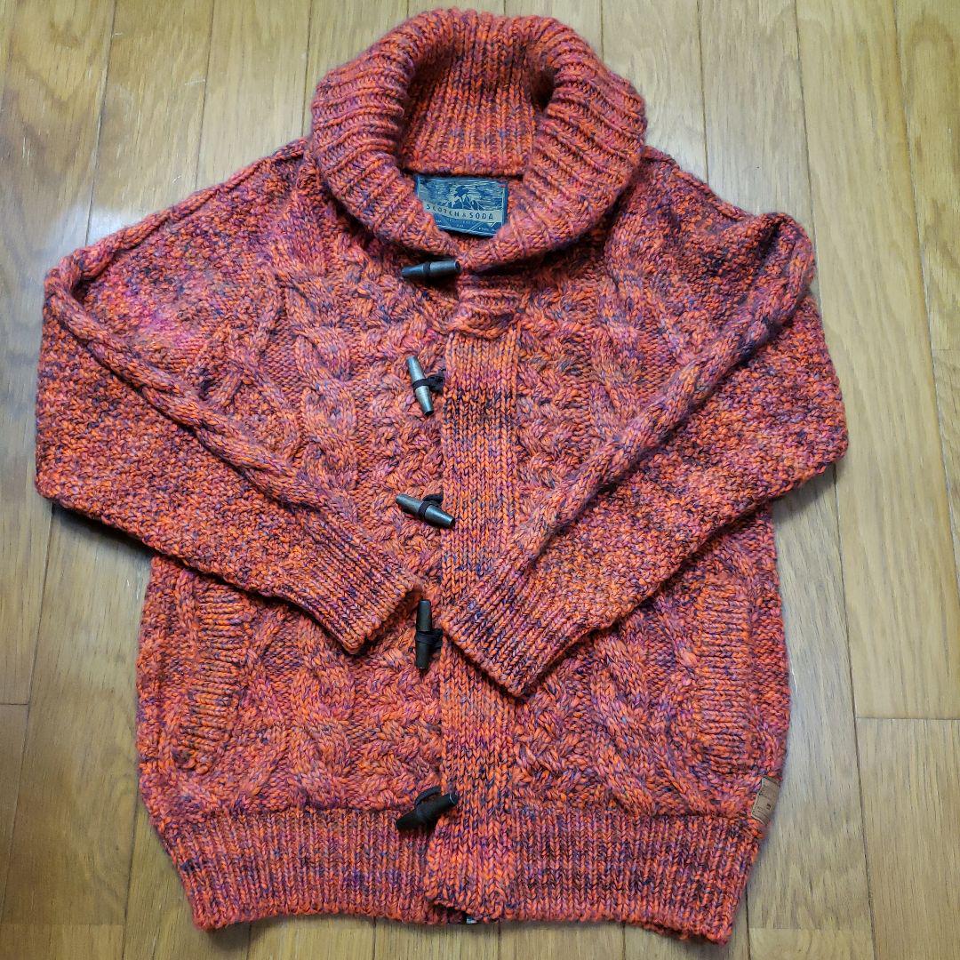 ❤SCOTCH&SODA❤トグルボタンケーブル編みショールカラーカーディガン