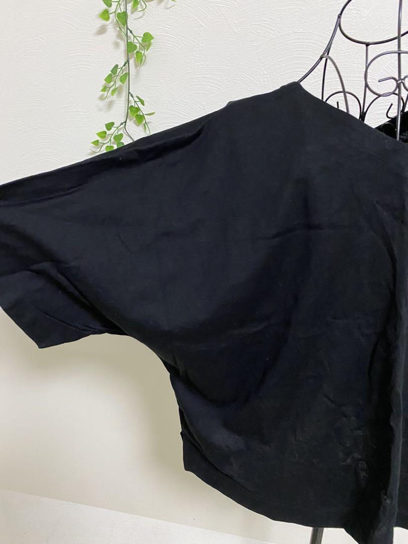 イッセイミヤケVネックカットソー　新品　ブラック
