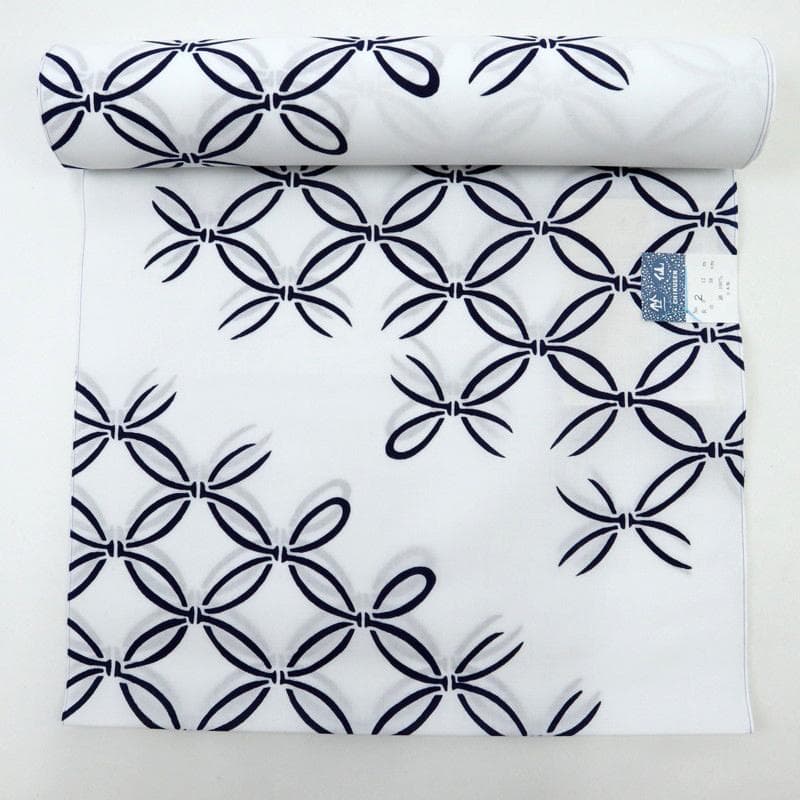 【国産】 《麦野様専用★新品『竺仙』浴衣反物■注染コーマ白地◆破れ七宝＊木綿夏着物》 【GMS4621626217】(13260円)