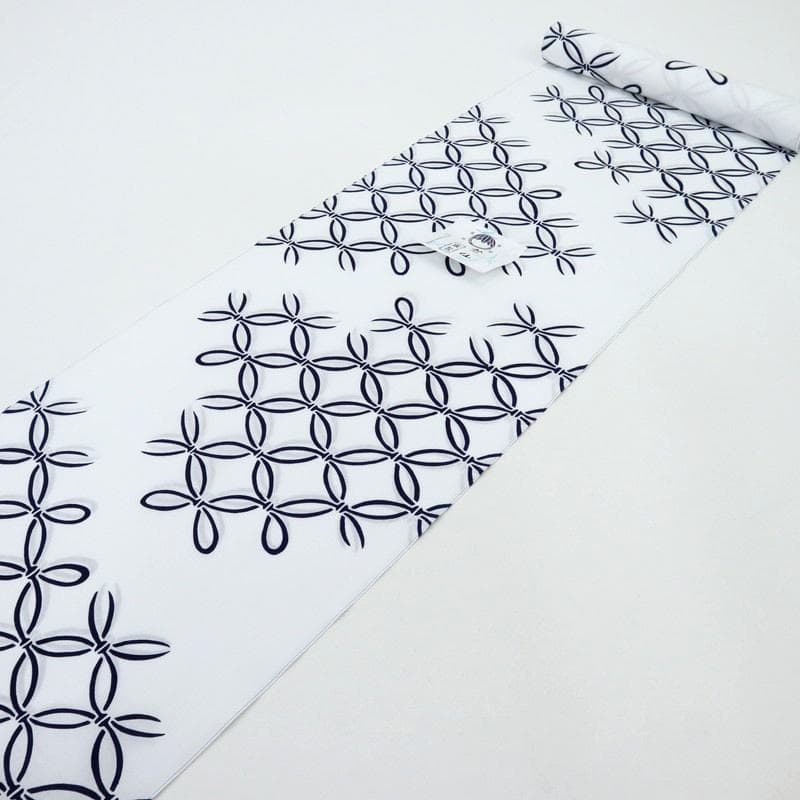 【国産】 《麦野様専用★新品『竺仙』浴衣反物■注染コーマ白地◆破れ七宝＊木綿夏着物》 【GMS4621626217】(13260円)