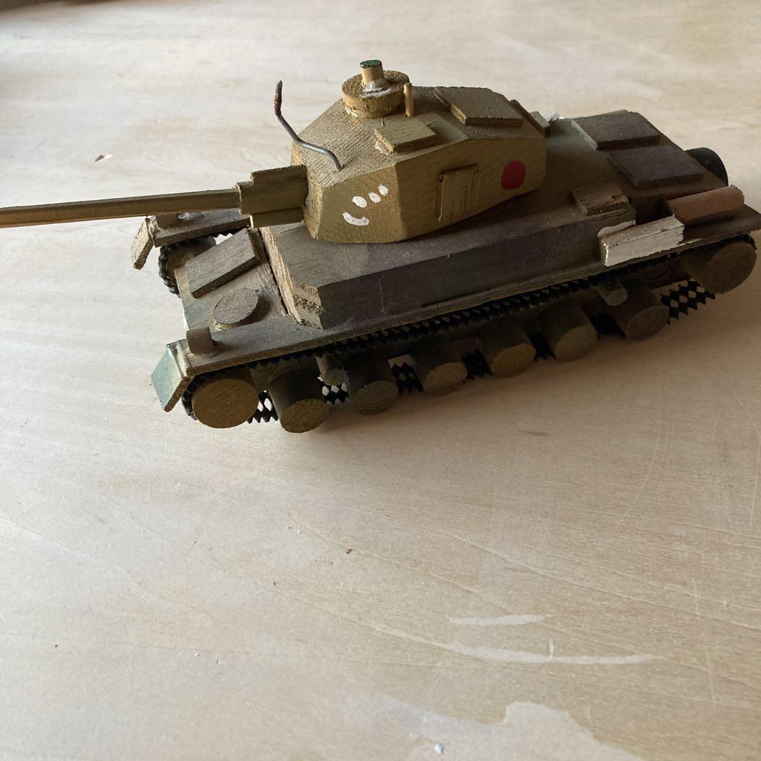 ハンドメイド五号戦車旧日本軍木製年代ものレア趣味ホビー