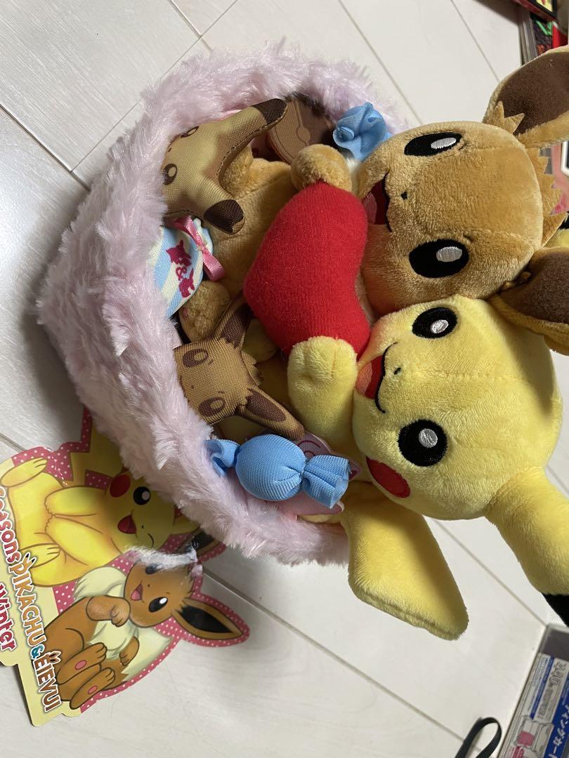 2018 ピカチュウ イーブイ ぬいぐるみ ポケセン ポケモン 冬 春