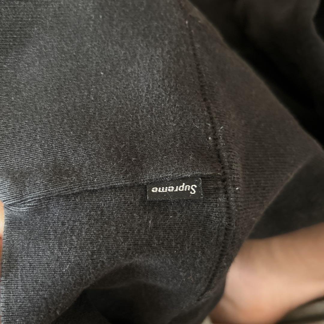 Supreme ブラック スウェット トレーナー sロゴ
