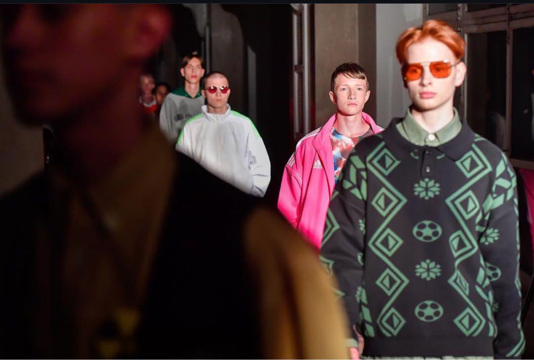が*つ様 Gosha Rubchinskiy 18ss サッカーパターンポロニッ