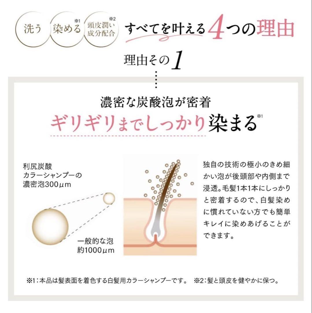 【新品】利尻昆布 白髪染め カラーシャンプー 3本セット