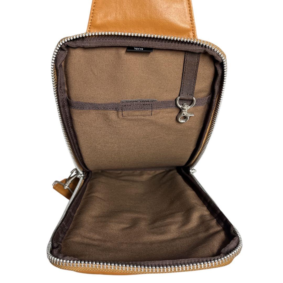 ✨新品同様✨PORTER ポーター　キャメル　フリースタイル ボディバッグ