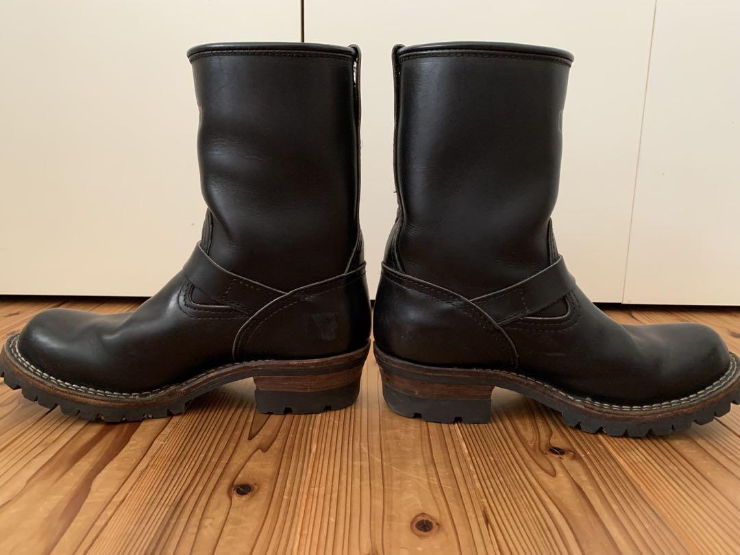 WESCO エンジニアブーツ BOSS ボス 黒 レザー バックル付き　8D