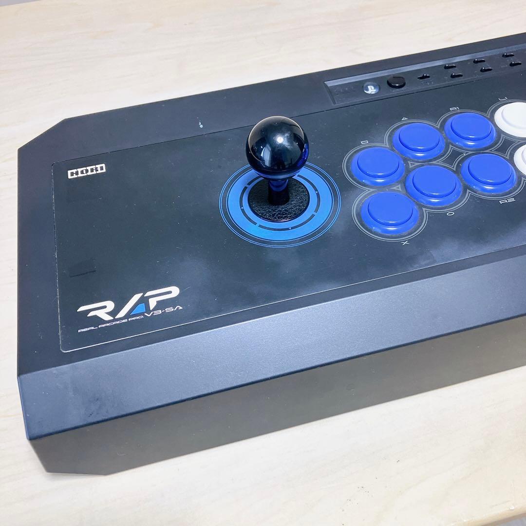 レア商品 HORI リアルアーケードPro.V3 SA  アケコン 希少 プロ HORI リアルアーケードPro V3 SA ホリ カラー ブラック×ダークブルー