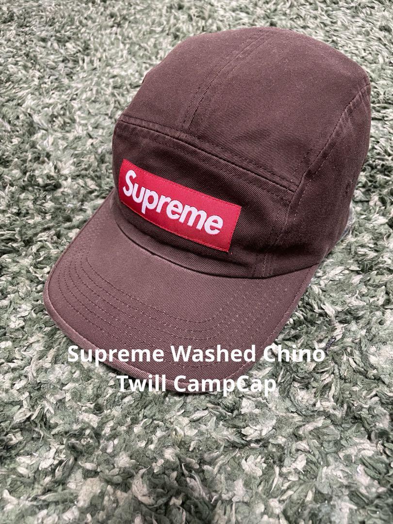 Supreme 21AW Washed Chino Twill CampCap