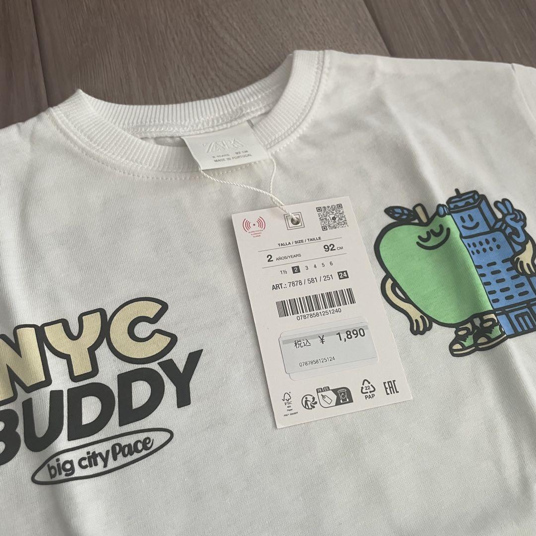 ★ドイツ発*ZARA*新作*I LOVE NEW YORK Tシャツ/WHITE★ ZARA I LOVE NY Tシャツ - メルカリ