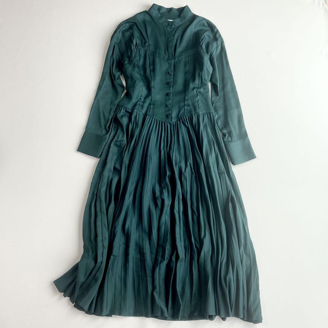 アメリ　SHAPELY CORSET DRESS コルセットプリーツロングワンピ