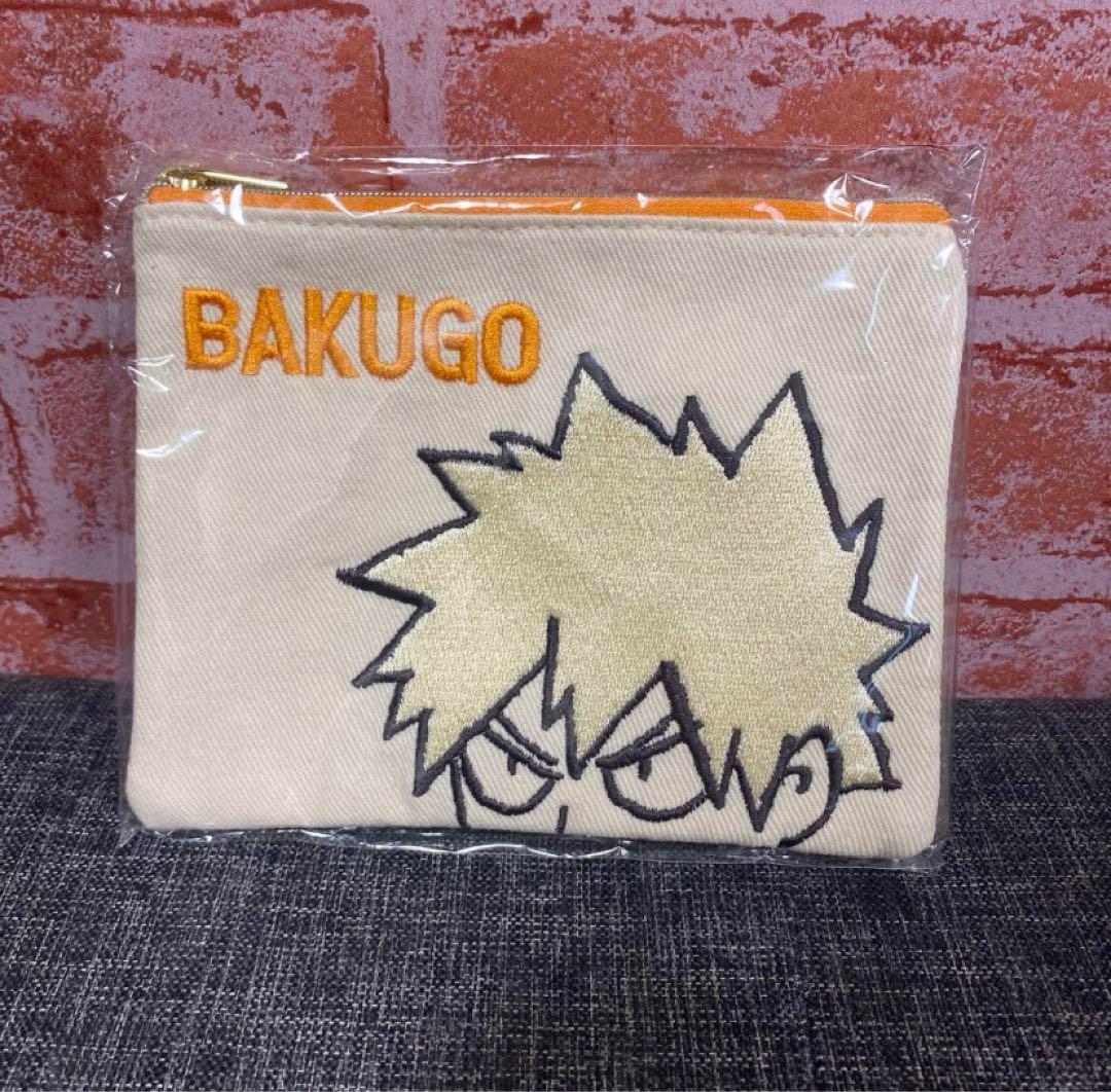 僕のヒーローアカデミア ヒロアカ デニム刺繍ポーチ 爆豪勝己