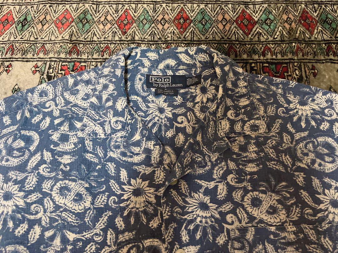 90s Ralph Lauren CALDWELL アロハシャツ オープンカラー